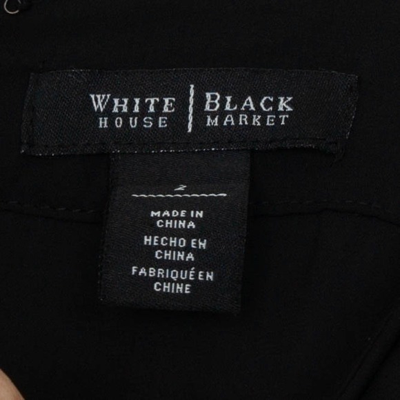 White House Black Market Floral Maxi Dress Black White Size 2 Flowy Whimsigoth - Picture 6 of 10